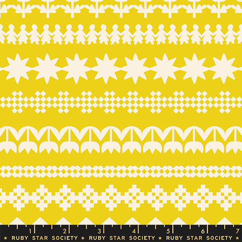 PREORDER Paper Cuts 2 Paper Cuttings in Starfruit RS1109 12 - Ruby Star Society Sold by the Half Yard
